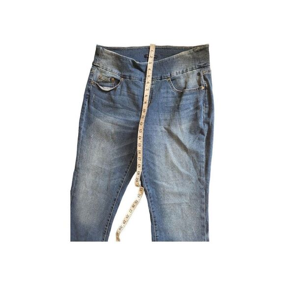 Tommy Hilfiger Maternity Jeans Women Sz 14 Blue Denim Stretch Waist Mother Work - Picture 3 of 6